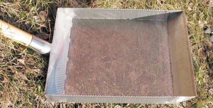 Nerezový sběrač (30 x 40 x 200 cm)